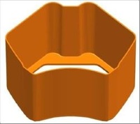 ВЕДРО ДЛЯ СБОРА КОЖУРЫ PODIUM COLOR - ОРАНЖЕВЫЙ