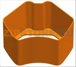 ВЕДРО ДЛЯ СБОРА КОЖУРЫ PODIUM COLOR - ОРАНЖЕВЫЙ 