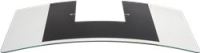 GLASS FOR HOOD 900x450x6mm MN2I2C ELICA