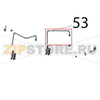 Tubo esterno umidita and raccordo Unox XVC 515G Tubo esterno umidita and raccordo Unox XVC 515GЗапчасть на деталировке под номером: 53