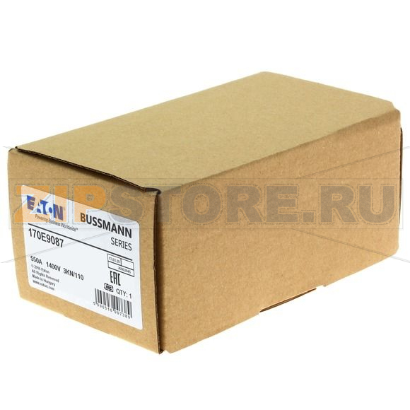 Предохранитель, 550 A, AC 1400 В, DIN 3, aR, DIN Eaton FUSE 550A 1400V 3KN/110 AR 