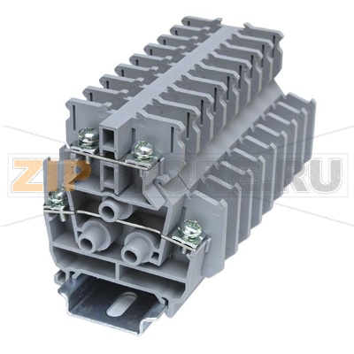 Клемма проходная, открытая, 2 уровня, серая CHIKU RBND 15W 