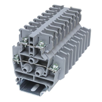 Клемма проходная, открытая, 2 уровня, серая CHIKU RBND 15W