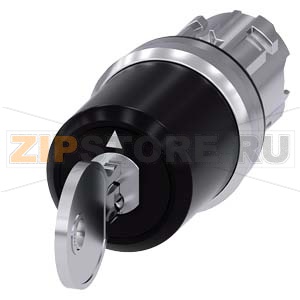 АКТУАТОР ПОВОРОТНОГО ПЕРЕКЛЮЧАТЕЛЯ С КЛЮЧОМ BKS, 22MM, КРУГЛ., ГЛЯНЦЕВЫЙ МЕТАЛЛ, НОМЕР ЗАМКА S1, С 2 КЛЮЧАМИ, 3 КОММУТАЦИОННЫХ ПОЛОЖЕНИЯ: I-O<II, С ФИКСАЦИЕЙ В ЛЕВОМ ПОЛОЖЕНИИ РУКОЯТКИ, БЕЗ ФИКСАЦИИ В ПРАВОМ ПОЛОЖЕНИИ РУКОЯТКИ, УГОЛ ПОВОРОТА РУКОЯТКИ 2X45 