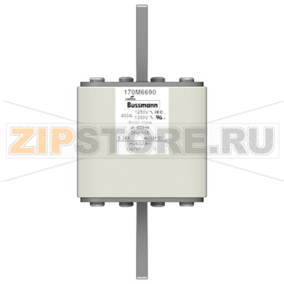 Предохранитель, 400 A, AC 1250 В, 100 кА, size 3, 76x92x159 мм, aR, IEC UL Eaton FUSE 400A 125 