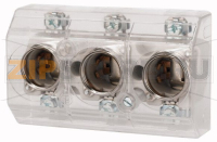 Держатель плавких вставок 3П, 25А Eaton S27