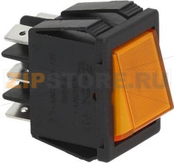 2-Х ПОЛЮСНЫЙ ПЕРЕКЛЮЧАТЕЛЬ РЕЖИМОВ, ОРАНЖЕВЫЙ, 16 А, 250 В 