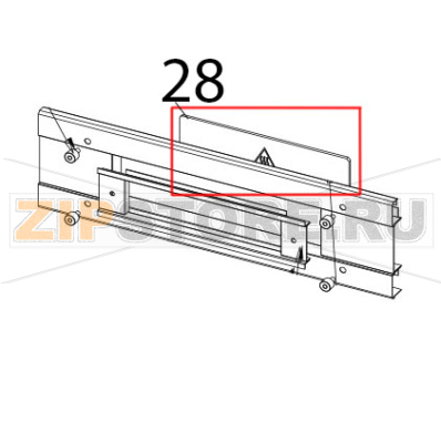 Glass door Zanolli Synthesis 12/80 VE Glass door Zanolli Synthesis 12/80 VEЗапчасть на деталировке под номером: 28
