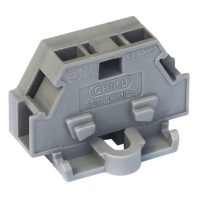 Мини-клемма проходная, пружинная, серая CHIKU RST 1,5H-MID-B