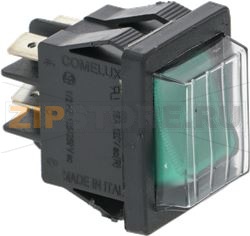 ЗЕЛЕНЫЙ ДВУХПОЛЮСНЫЙ ВЫКЛЮЧАТЕЛЬ 16A 250В 