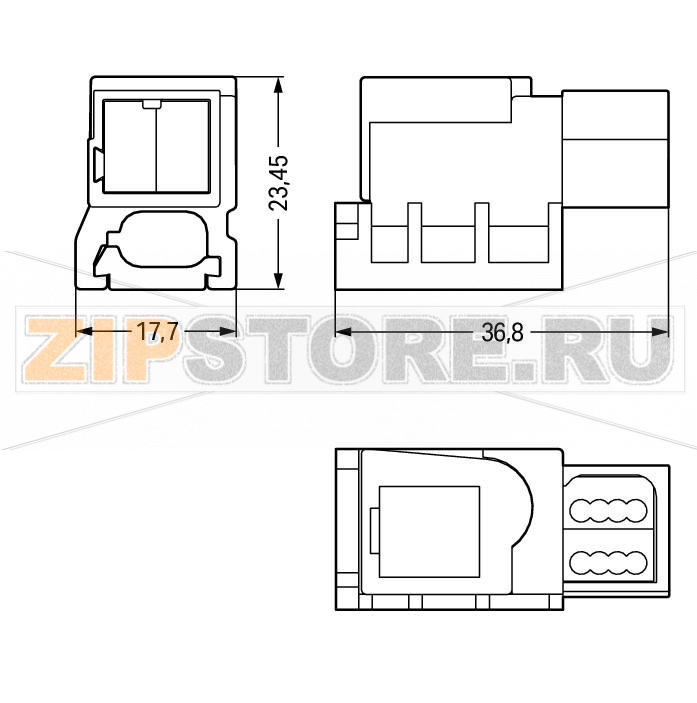 Модуль питания; для плоского кабеля; 2-пол.; черные Wago 893-121 Suitable for bus and power lines or for bus and power combined in one cableEasy installation without line interruption due to convenient insulation displacement technology (IDC)WINSTA® IDC Supply and Tap-Off Modules allow connection at any point along the flat cable – one rotation per pole is all that is required....