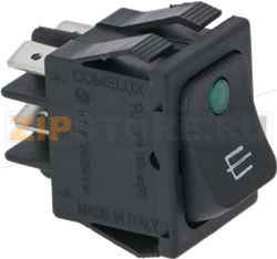 ЧЕРНЫЙ ДВУХПОЛЮСНЫЙ ВЫКЛЮЧАТЕЛЬ 16А 250В 