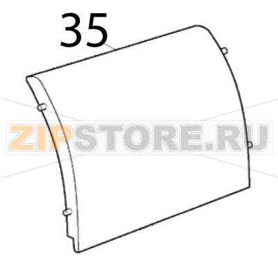 Behältertür Scotsman EC 126 AS Behältertür Scotsman EC 126 ASЗапчасть на деталировке под номером: 35