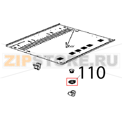 Drain bend fixing ring Unox XB 895 Drain bend fixing ring Unox XB 895Запчасть на деталировке под номером: 110
