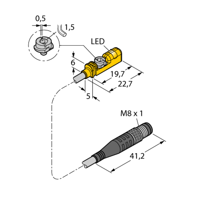 Датчик магнитного поля Turck BIM-UNTK-AP6X-0.3-PSG3M 