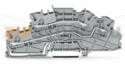 Многоуровневые клеммы для монтажа; 4 mm; L/L; Push-in CAGE CLAMP®; 2,50 mm; серые Wago 2003-6642 