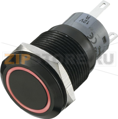 Кнопка антивандальная 250 В/AC, 5 А, 1 x выкл/вкл, без фиксации, IP67, 1 шт TRU Components LAS1-AGQ-11E/B 