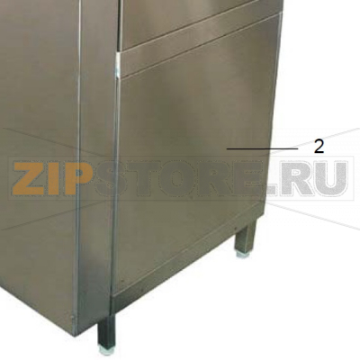 Side cladding Meiko DV 80.2 Side cladding Meiko DV 80.2Запчасть на деталировке под номером: 2Название запчасти Meiko на английском языке: Side cladding Meiko DV 80.2
