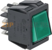 ЗЕЛЕНЫЙ ДВУХПОЛЮСНЫЙ ДЕВИАТОР 16A 250В