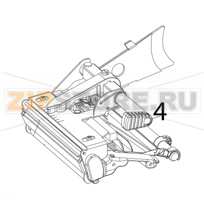 Cam handle Intermec PF4i Cam handle Intermec PF4iЗапчасть на деталировке под номером: 4Название запчасти на английском языке: Cam handle Intermec PF4i.