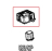 Door lower fulcrum cap Unox XBC 605E