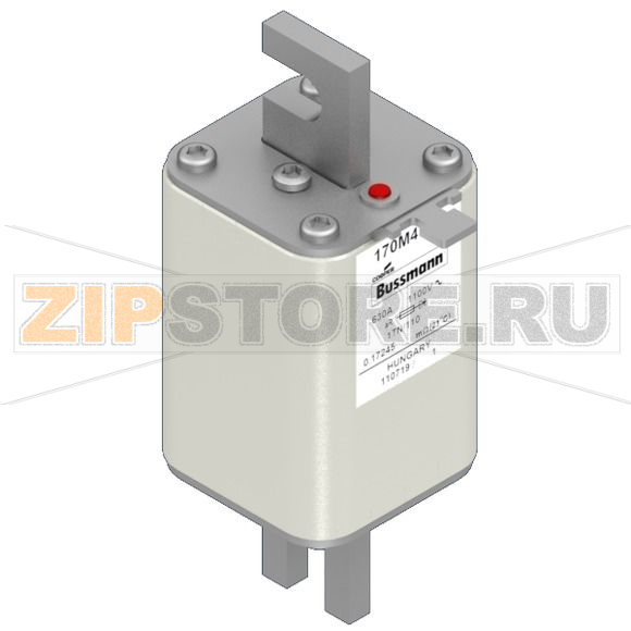 Предохранитель, 630 A, AC 1100 В, 100 кА, size 1, 53x66x138 мм, aR, DIN, IEC Eaton FUSE 630A 11 