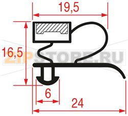 SNAP-IN GASKET 615x415 mm 