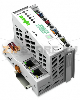 Каплер полевой шины PROFINET IO; 3-е поколение; Расширенный; светло-серые Wago 750-375 