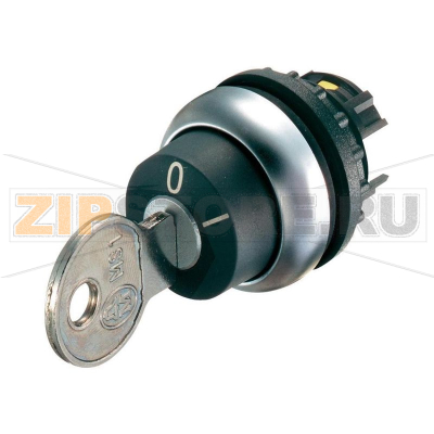 Выключатель с ключом, черный, 1 x 40°: 1 шт Eaton M22-WS 