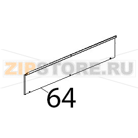 Lamiera chiusura post. cruscotto Unox XBC 905 Lamiera chiusura post. cruscotto Unox XBC 905Запчасть на деталировке под номером: 64