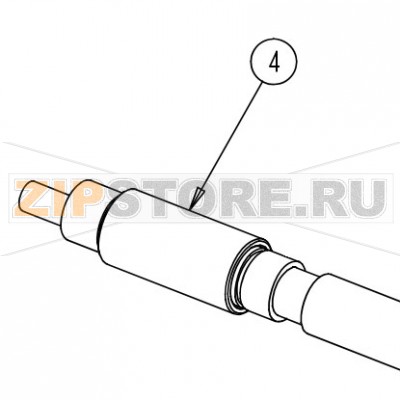 Втулка Datamax A-4212 Mark II LH Втулка Datamax A-4212 Mark II LHНазвание запчасти Datamax на английском языке: BUSHING SLEEVE 