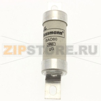 Предохранитель, 80 A, AC 500 В, 80 кА, BS88/A3, 21x87 мм, gL/gG, BS Eaton 80Amp 500Vac INDUSTRIAL