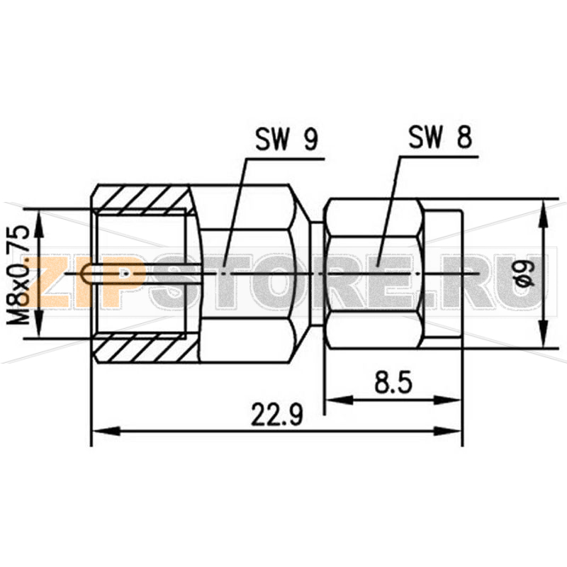 Разъем FME, штекер SMA, 1 шт Telegärtner J01703A0009 