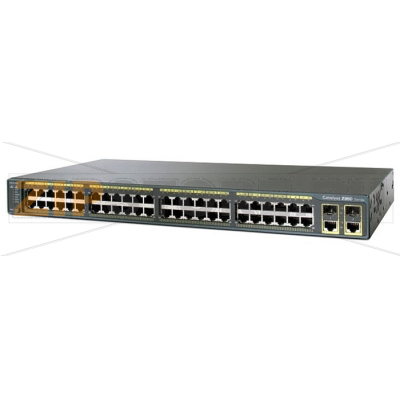 Коммутатор 48xFE, 2xGE/SFP, LAN Base Cisco WS-C2960+48TC-L 