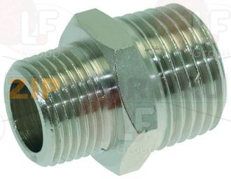 НИКЕЛИРОВАННЫЙ ПАТРУБОК Ø 3/8"M-1/2"M 