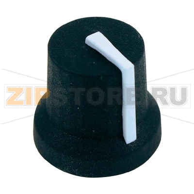 Ручка поворотная, черная, гладкая ось, диаметр оси: 6 мм, K87MBR Cliff CL170841CR 