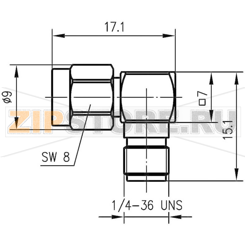 Разъем SMBA, штекер SMA, 1 шт Telegärtner J01154A0021 