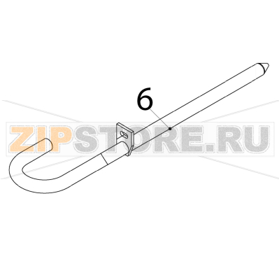 Water supply pipe Hoshizaki IM-65NE-25 Water supply pipe Hoshizaki IM-65NE-25Запчасть на деталировке под номером: 6