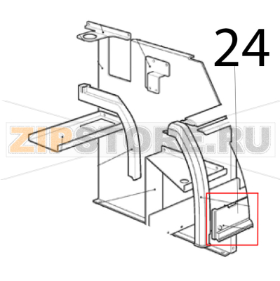 Supporto in plastica Scotsman AF 206 Supporto in plastica Scotsman AF 206Запчасть на деталировке под номером: 24