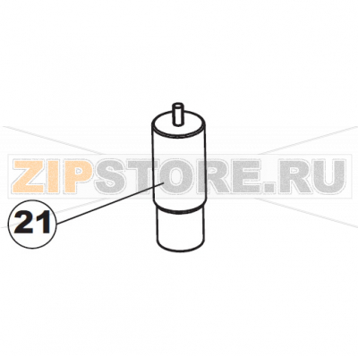Foot, Adjust. x Capott.3line Apach AC800   Foot, Adjust. x Capott.3line Apach AC800Запчасть на сборочном чертеже под номером: 21Название запчасти Apach на итальянском языке: Foot, Adjust. x Capott.3line Apach AC800