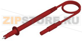 Провод тестовый 1 м, красный Hirschmann PL 2600 S RED 