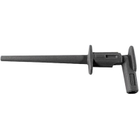 Щуп-зажим 300 В, 2 мм, тип: крючок, CAT II, черный, 1 шт Stäubli MICROGRIP-XB