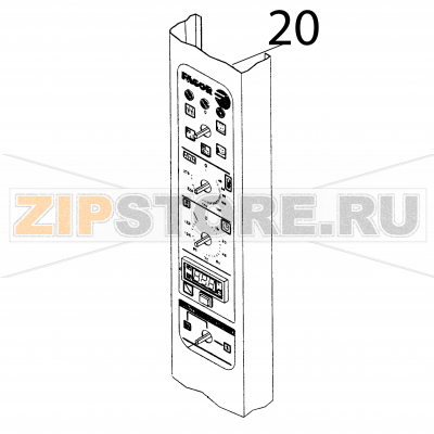 Control panel Fagor HMM-6/11 Control panel Fagor HMM-6/11Запчасть на деталировке под номером: 20Название запчасти Fagor на английском языке: Control panel HMM-6/11.