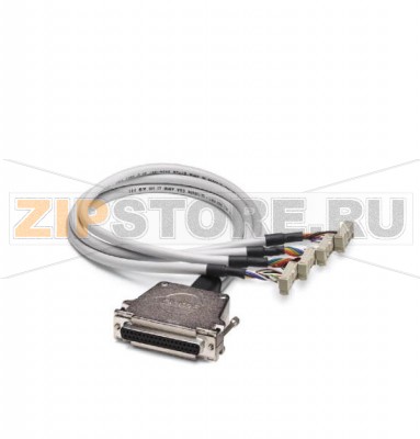 Разветвительный кабель для устройств управления Mitsubishi Electric MELSEC Q X81 Phoenix Contact CABLE-D37-M2,5/4X14/100/X81-I MELSEC A1S X81, MELSEC A AX82, длина 1 м.Минимальный заказ: 1 шт.Упаковка: 1 шт.