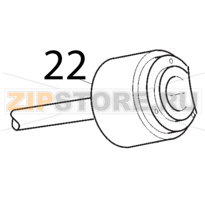 Puleggia completa 147 mm Sirman Topaz 220 Puleggia completa 147 mm Sirman Topaz 220Запчасть на деталировке под номером: 22