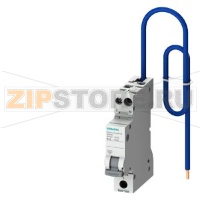 Комбинация УОДП-авт. выключатель 230V, 6kA, 2-пол., B, 32A компактная (1мод.) косичка Siemens 5SV6016-6KP32