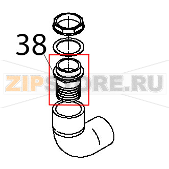 Portagomma vasca-pompa lavastoviglie Teikos TS603 Portagomma vasca-pompa lavastoviglie Teikos TS603Запчасть на деталировке под номером: 38