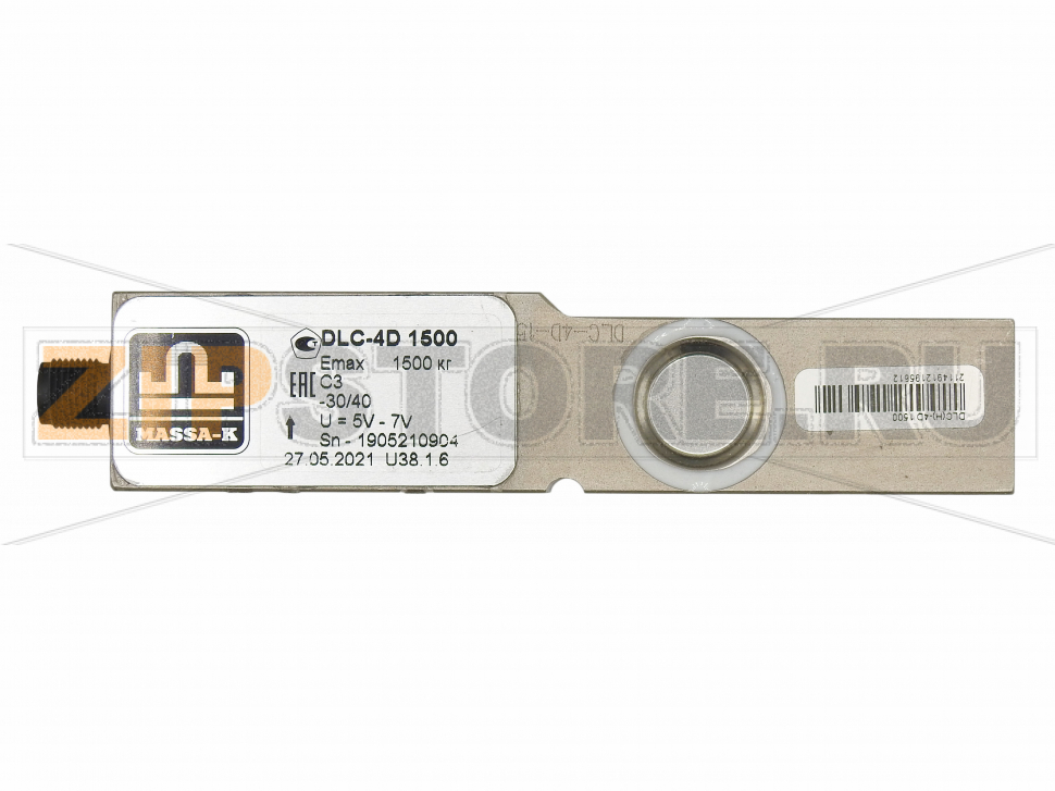 Тензодатчик DLC-4D (1500) Масса-К 4D-U Тензометрический датчик DLC-4D(1500) для промышленных паллетных весов Масса-К 4D-U (Massa-K 4D-U)Запчасть на сборочном чертеже: весоизмерительный датчик с опорой (4 шт.)