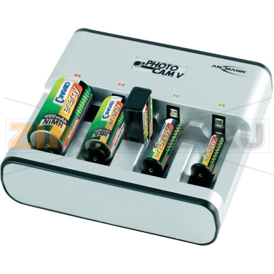 Зарядное устройство 9 В, микро (AAA), миньоны (AA), (C), (D) Ansmann PhotoCam V 