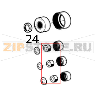 Bushing Ugolini MT 3 Bushing Ugolini MT 3Запчасть на деталировке под номером: 24